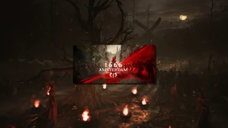 Illustration de 1666 Amsterdam, jeu d'action-aventure de Patrice Désilets : Noa Brooklyn, Perceptrice, enquête dans les rues d'Amsterdam en 1666 face aux Originaux surnaturels