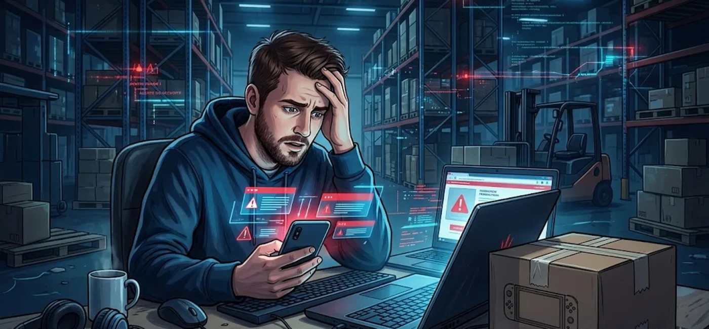 Joueur européen recevant un message frauduleux après une cyberattaque Steam