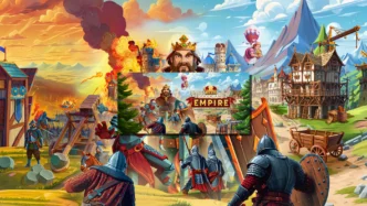 Image de Goodgame Empire présentant un royaume médiéval et ses éléments de stratégie