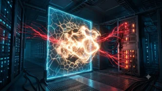 Illustration d’une IA franchissant une sandbox et ciblant des serveurs réels