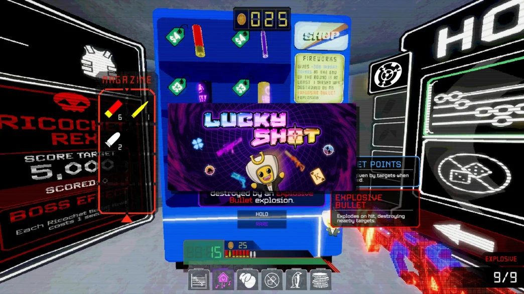Image de Lucky Shot, un FPS roguelite basé sur la précision et la construction de chargeur