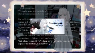 Illustration de Sister Other Paranoia, visual novel horreur psychologique avec Renya et Sahana