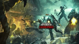 Escouade de survivants affrontant une horde de zombies dans Yet Another Zombie Survivors, jeu roguelite d'Awesome Games Studio.
